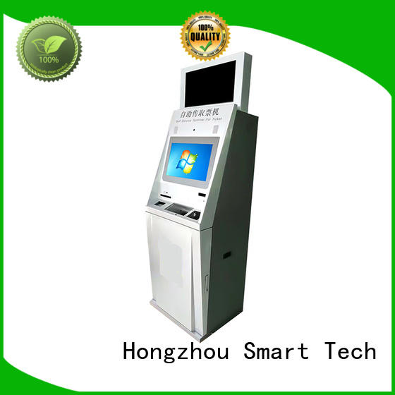 Self-service Kiosk for ticketing printing with capacitive touch screen for bus station