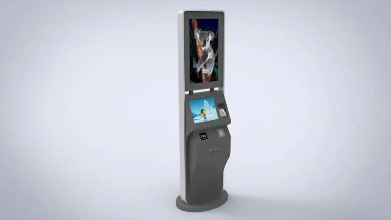 capacitive self service ticketing kiosk factory on bus station