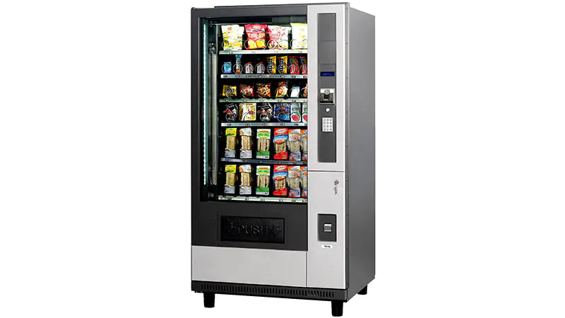 Intelligent self service vending kiosk sell soft drinks and snacks