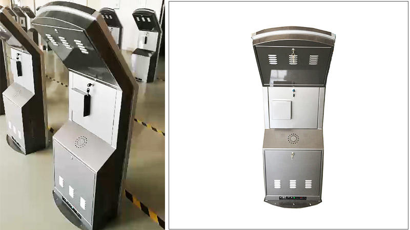 floor standing information kiosk with camera for sale