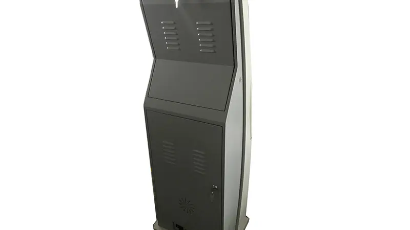 visa information kiosk machine printer in bar