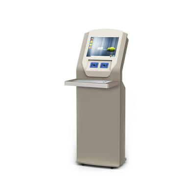 Library self checkout self check in kiosk with RFID and ID card reader