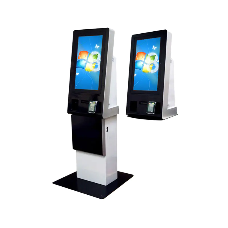 Cash payment accept kiosk with magnetic card and Windows system
