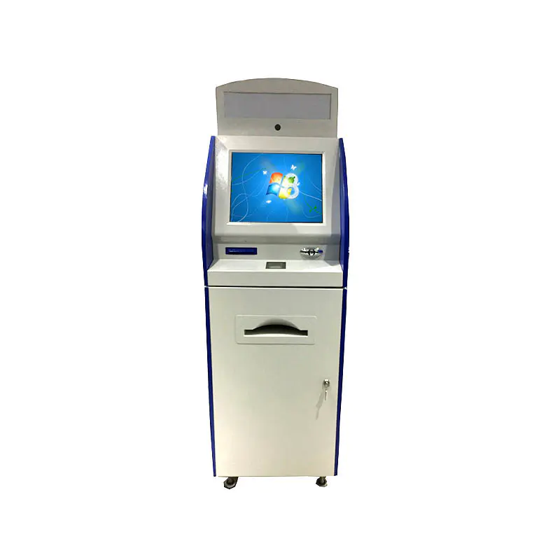 Beautiful appearance information kiosk with A4 printer