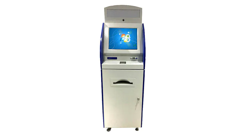 custom information kiosk machine with printer for sale