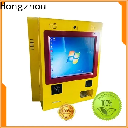 metal automated payment kiosk with laser printer for sale