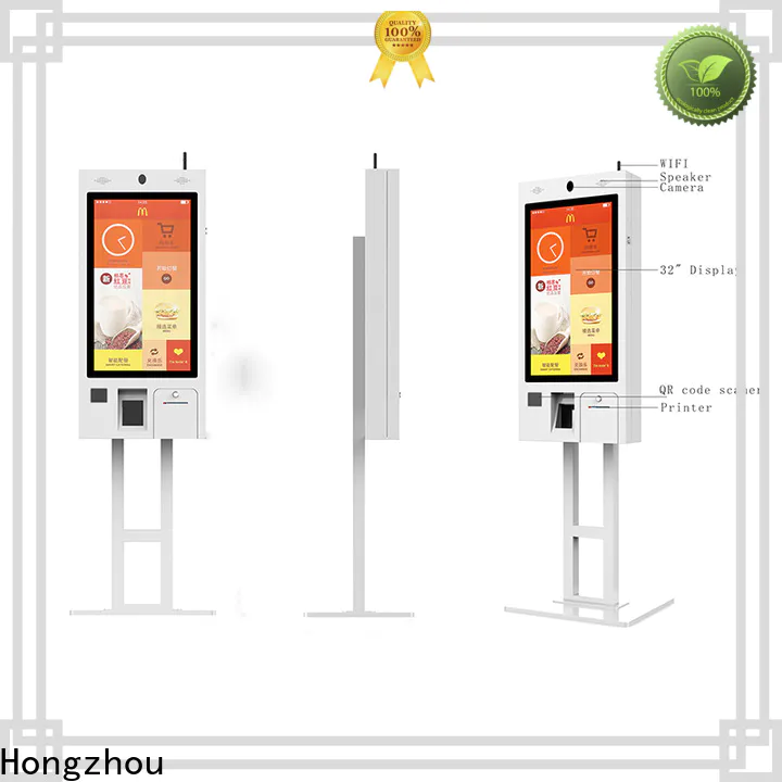 Hongzhou factory price self service kiosk with pos terminal for restaurant