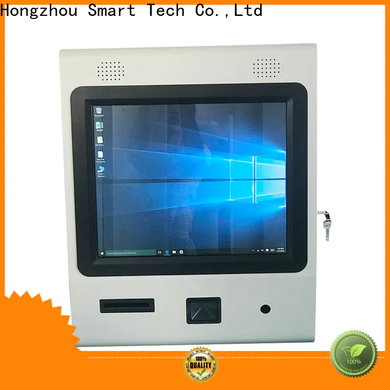 high quality interactive information kiosk with printer in bar