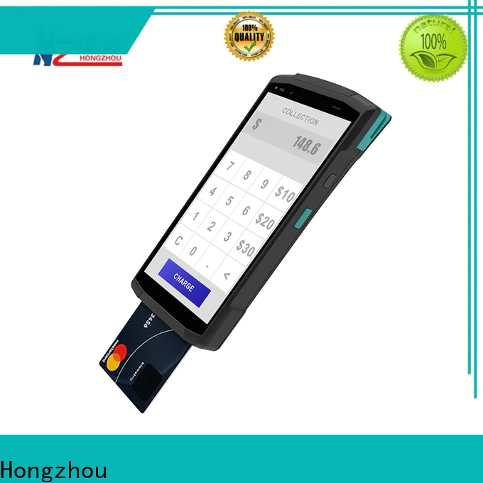 high speed mobile pos machine with card reader in hotel
