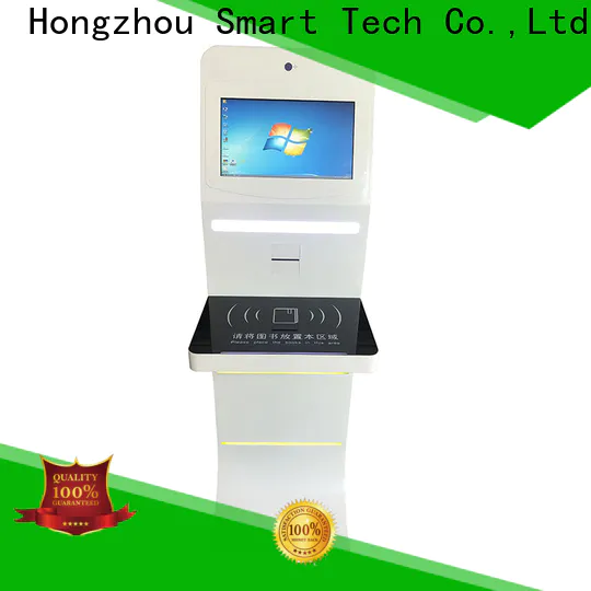 Hongzhou library information kiosk with id card reader for sale