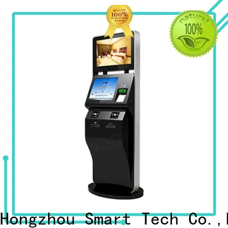 Hongzhou touch screen self service ticketing kiosk with printer for sale