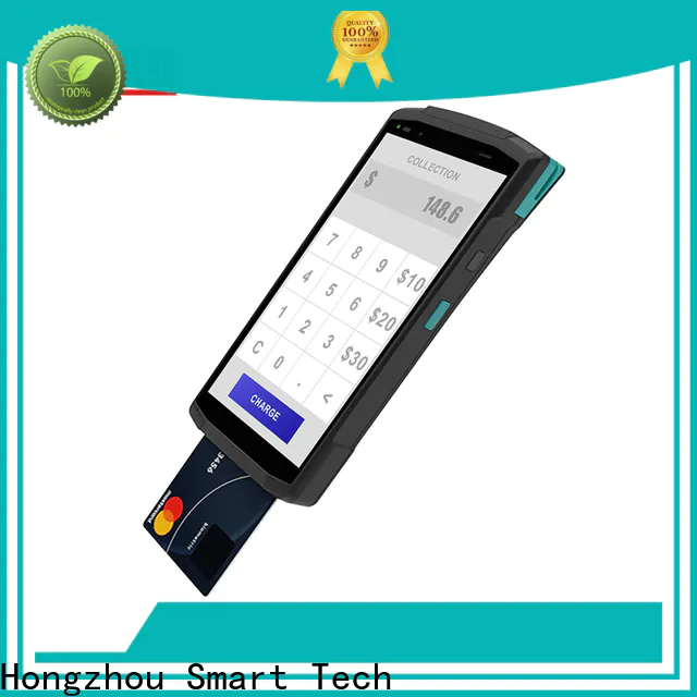 latest smart pos terminal with barcode scanner in library