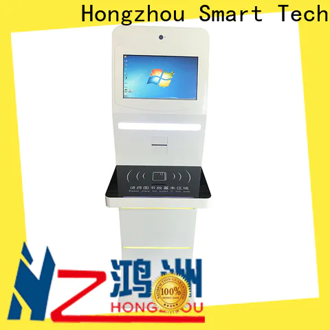 professional library kiosk system with id card reader in book store