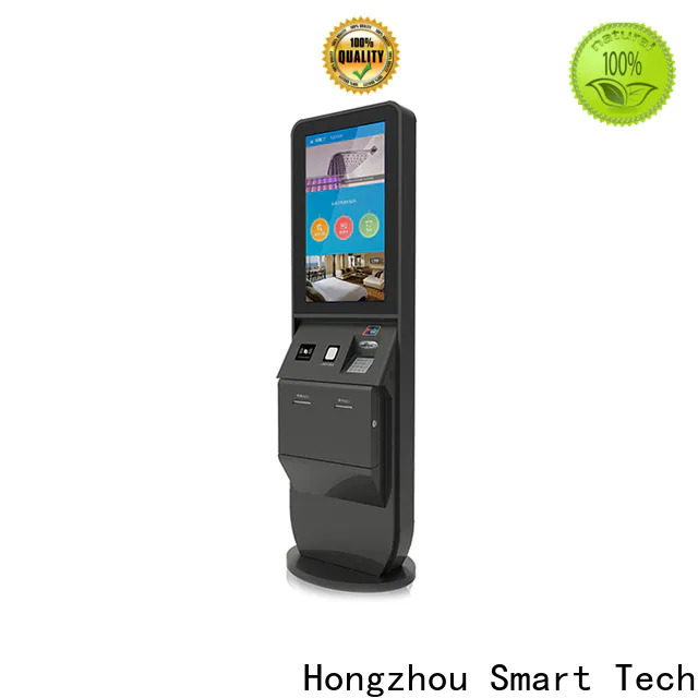 Hongzhou hotel check in kiosk with barcode scanner in villa