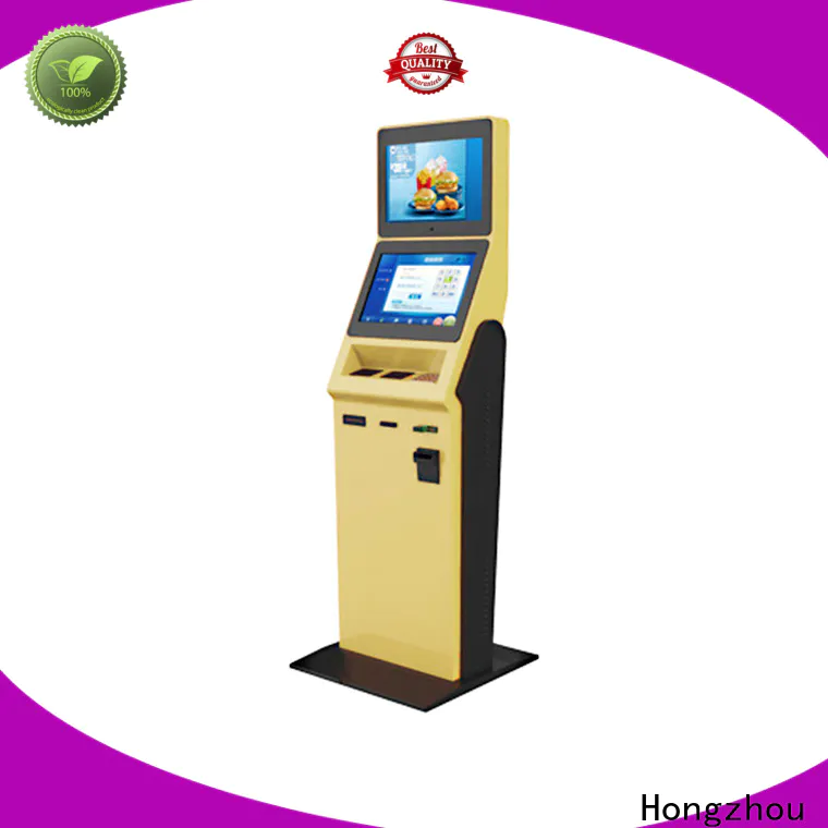 Hongzhou hotel self check in machine with printer for sale