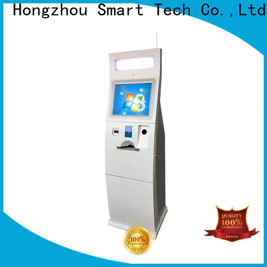 hd payment machine kiosk with laser printer in bank