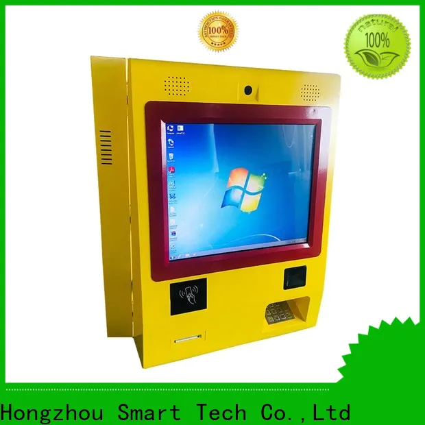 Hongzhou high quality kiosk payment terminal with laser printer in bank