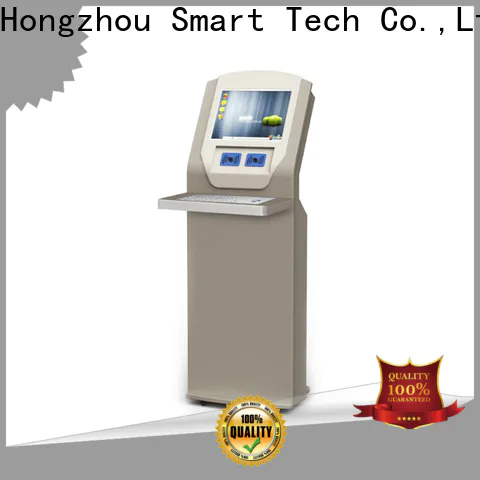 Hongzhou interactive library kiosk system with logo in library