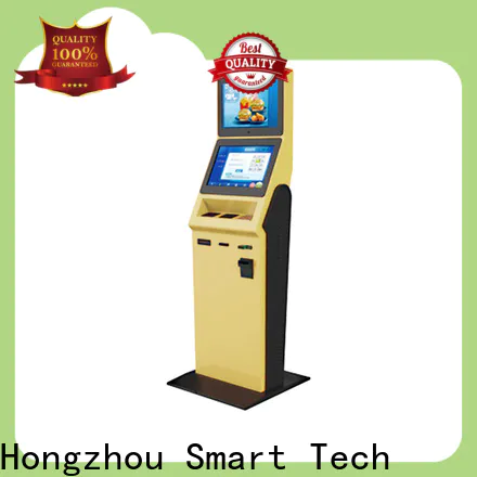 Hongzhou new hotel self check in machine with barcode scanner in hotel