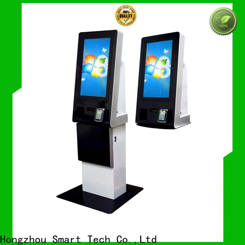 blue kiosk payment terminal with laser printer for sale
