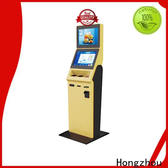 Hongzhou hotel self check in kiosk with barcode scanner for sale