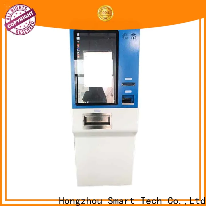 dual screen kiosk payment terminal with laser printer for sale