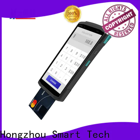 latest mobile pos terminal with barcode scanner in hotel