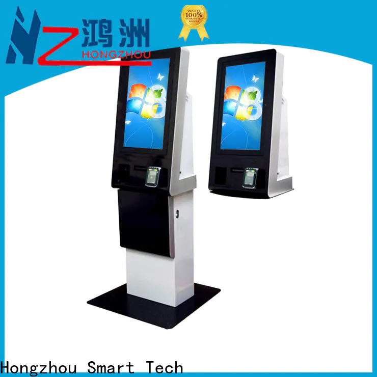 Hongzhou wall mounted bill payment kiosk with laser printer in bank