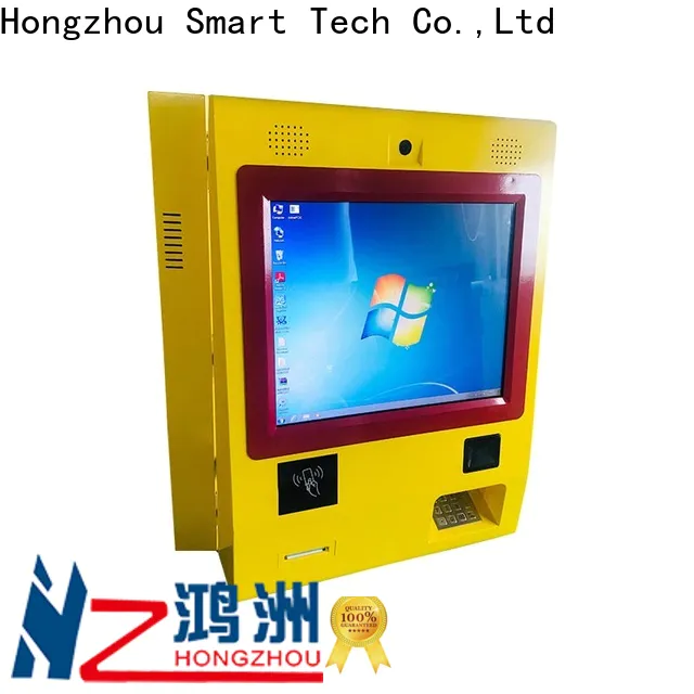 hd pay kiosk with laser printer in bank