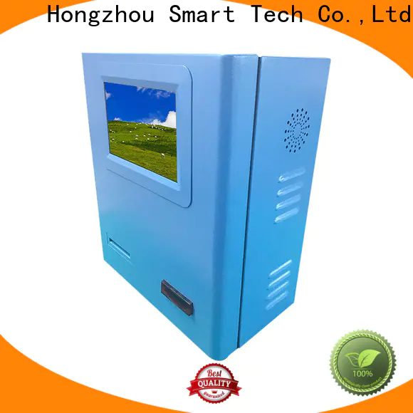 windows system payment machine kiosk with laser printer in bank