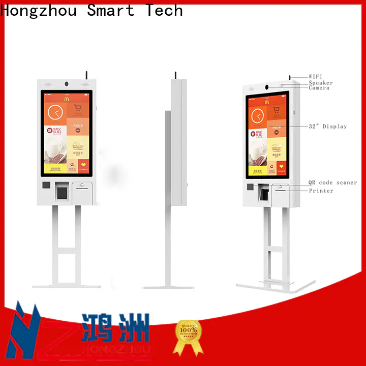 Hongzhou superior quality ordering kiosk with speaker for restaurant