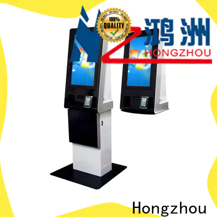 Hongzhou dual screen payment machine kiosk coated in hotel