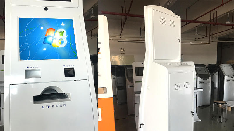 Self service landing visa kiosk with A4 printer Receipt printer QR code scanning Camera and 4G Wireless routing in Airport-1