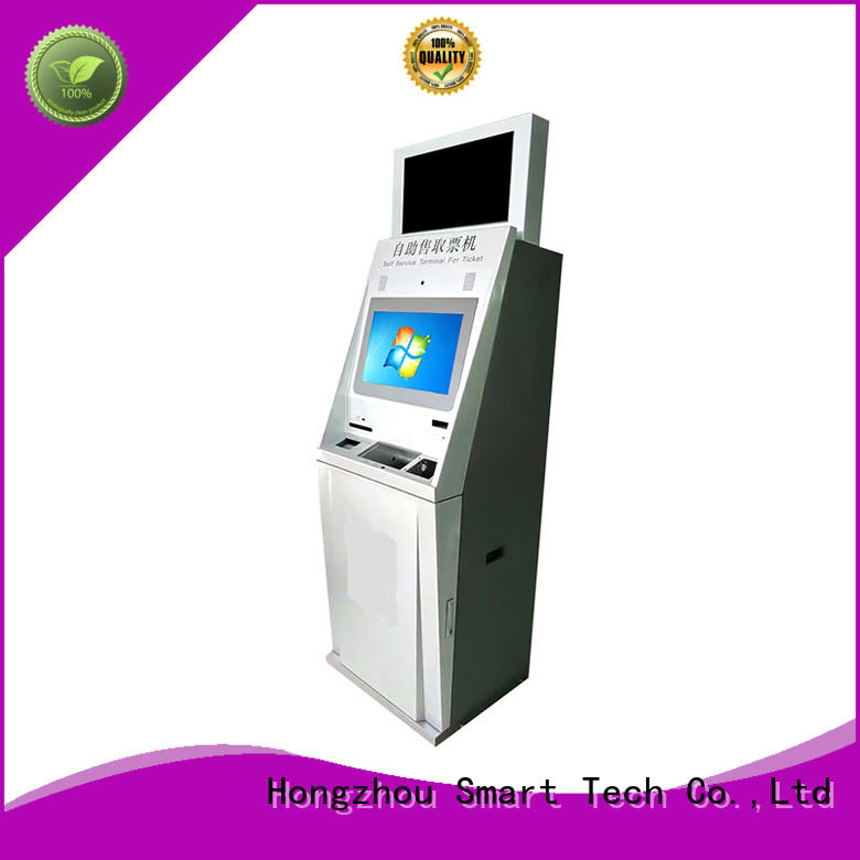 Hongzhou capacitive ticket kiosk machine with printer for sale