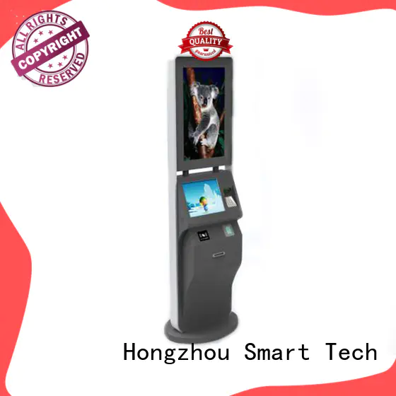 Hongzhou capacitive ticketing kiosk with camera for sale