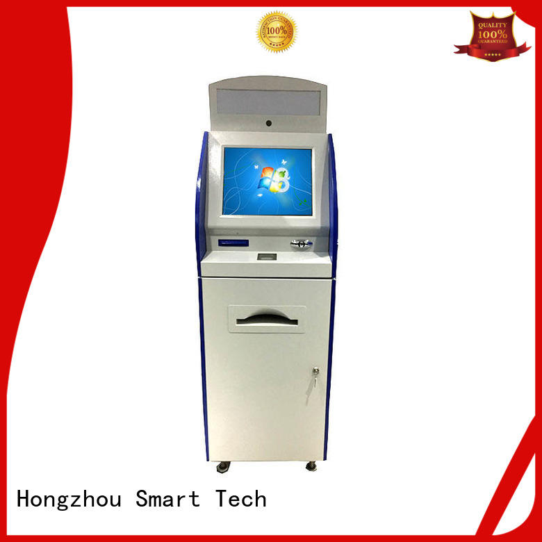 Beautiful appearance information kiosk with A4 printer and LED sign