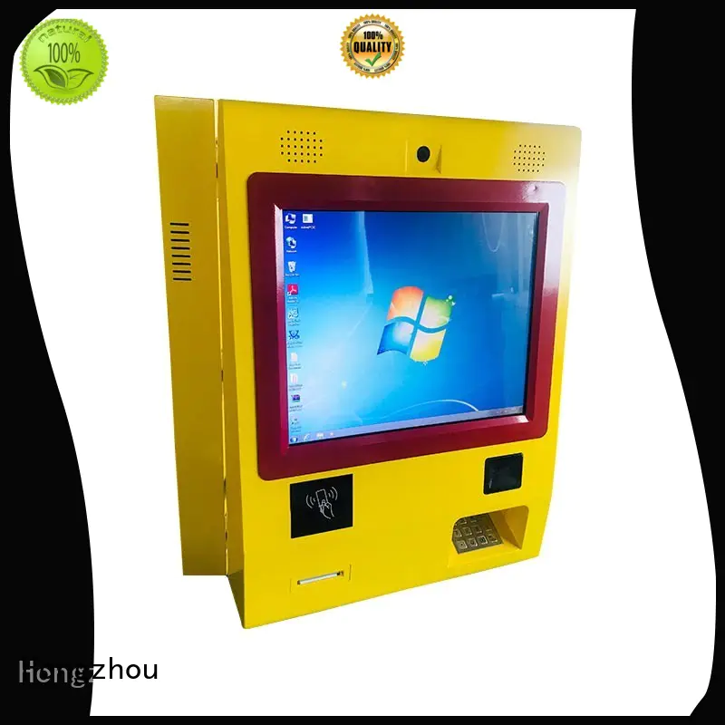 Hongzhou wall touch screen payment kiosk accept in