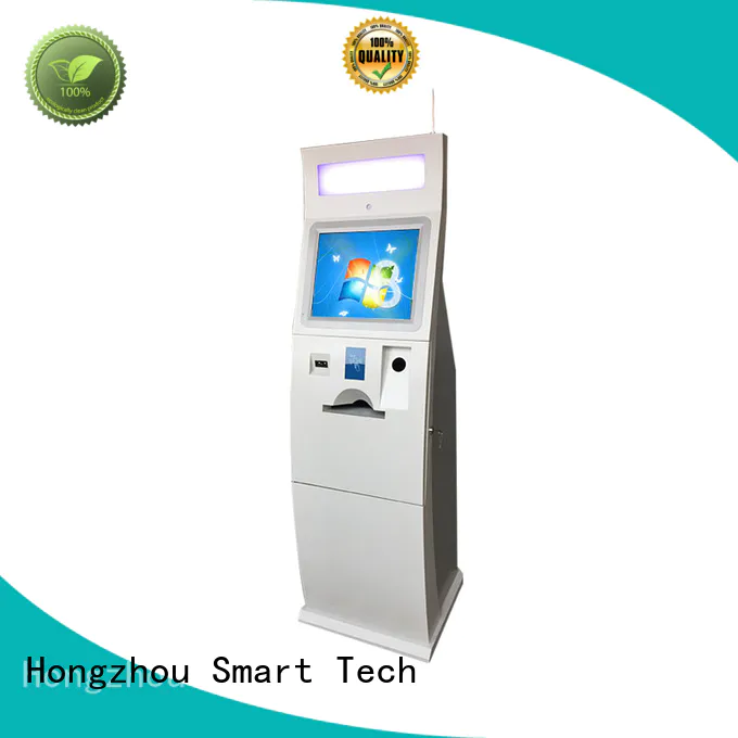Hongzhou self service payment kiosk with laser printer in bank