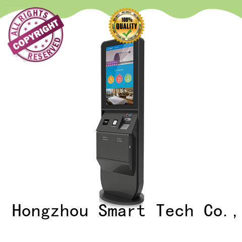 Hongzhou inquiry hotel check in kiosk with barcode scanner in hotel