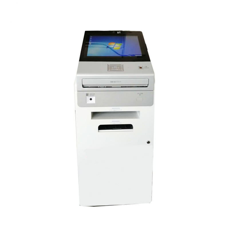Multi function A4 printer bar-code card reader kiosk in government