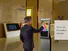 Hongzhou indoor interactive information kiosk with printer in airport