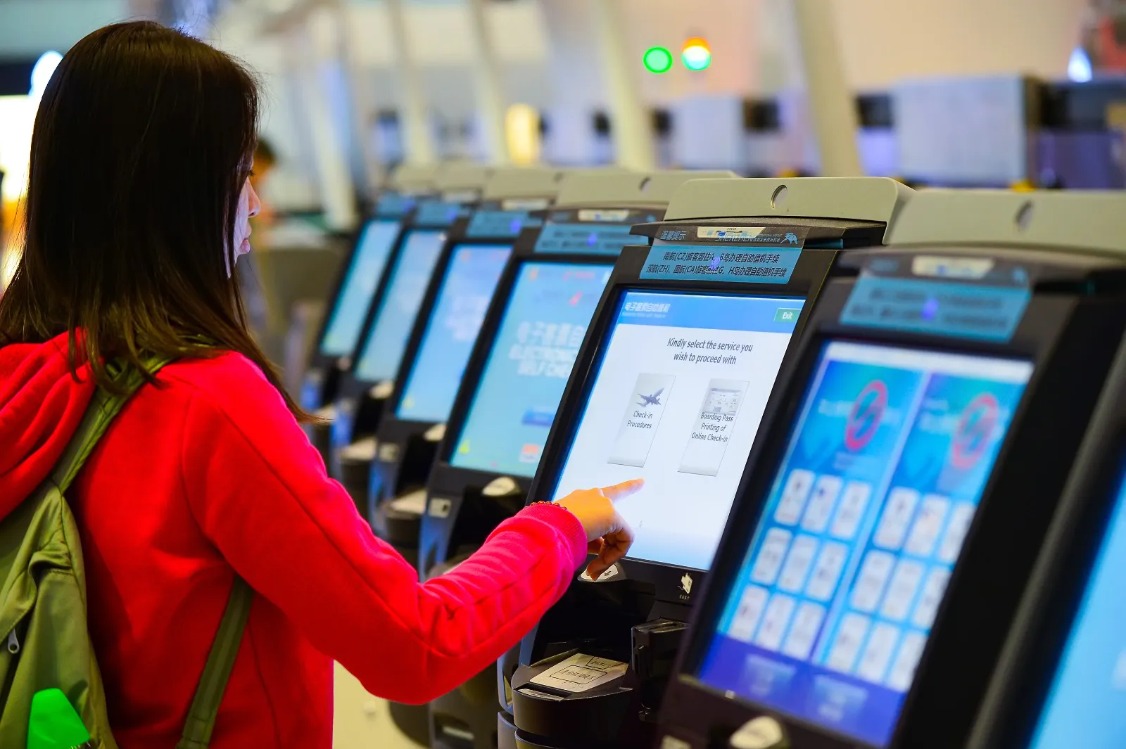 multimedia interactive information kiosk factory in airport