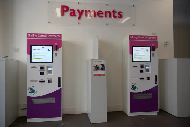 latest bill payment kiosk coated in bank