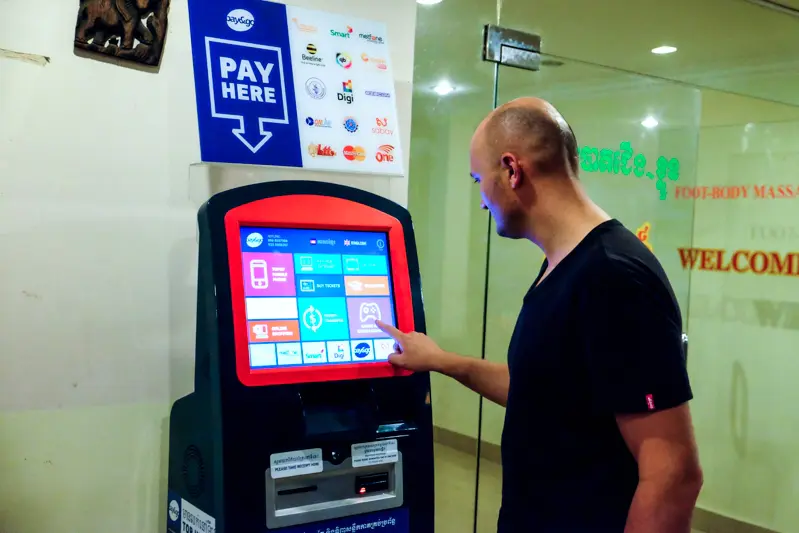 latest bill payment kiosk coated in bank