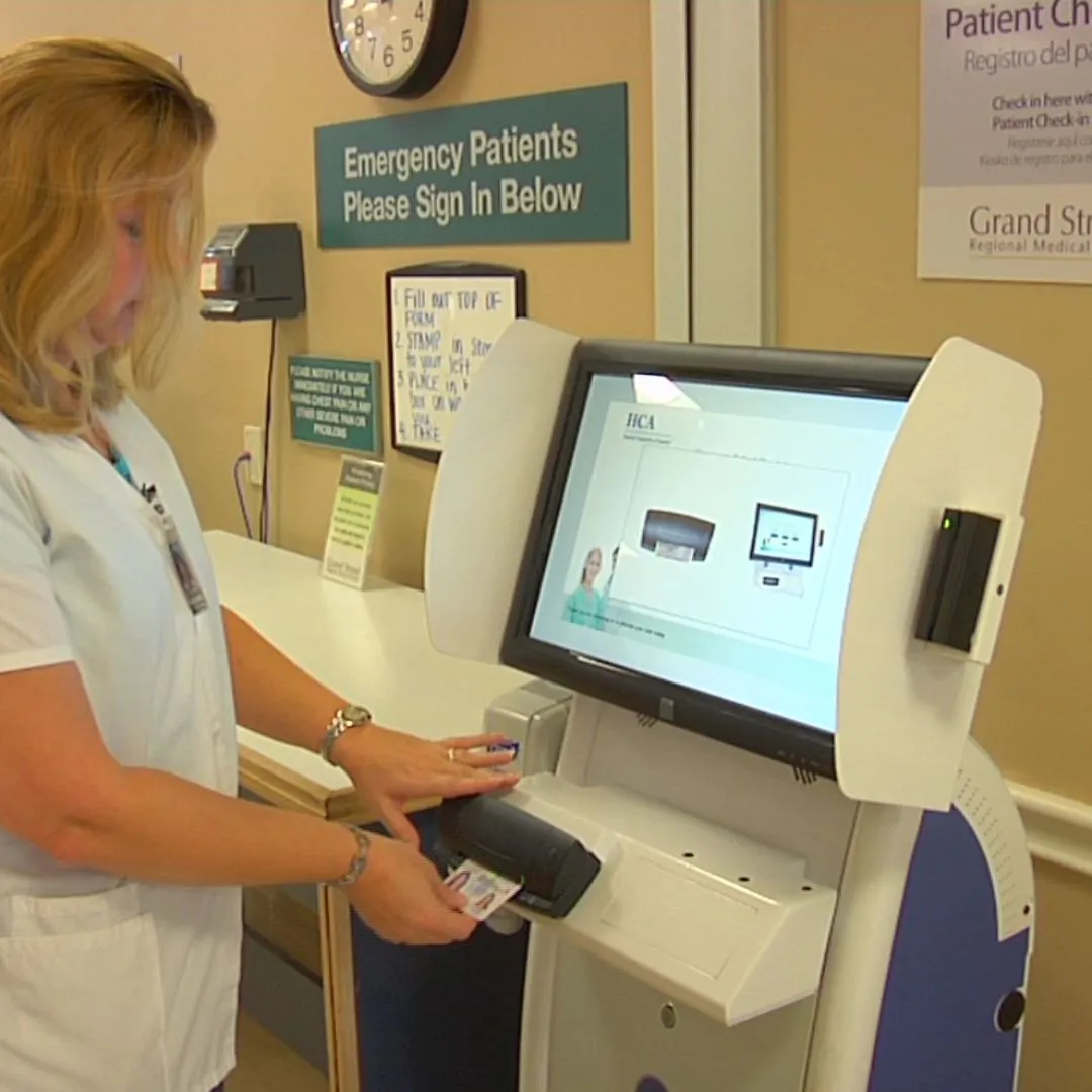 custom patient check in kiosk supplier in hospital
