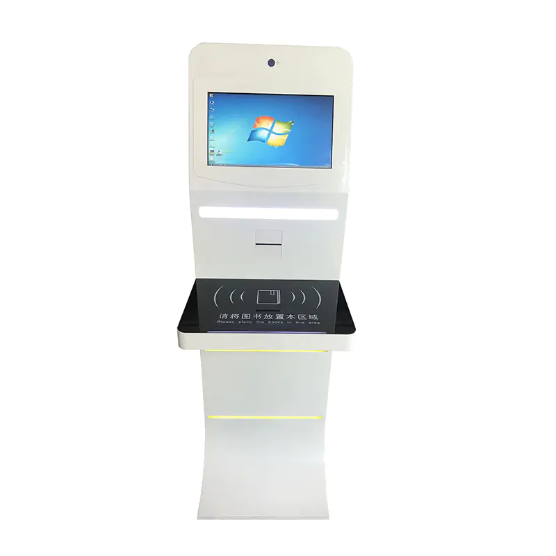 OEM RFID interactive library kiosk with customized logo for library