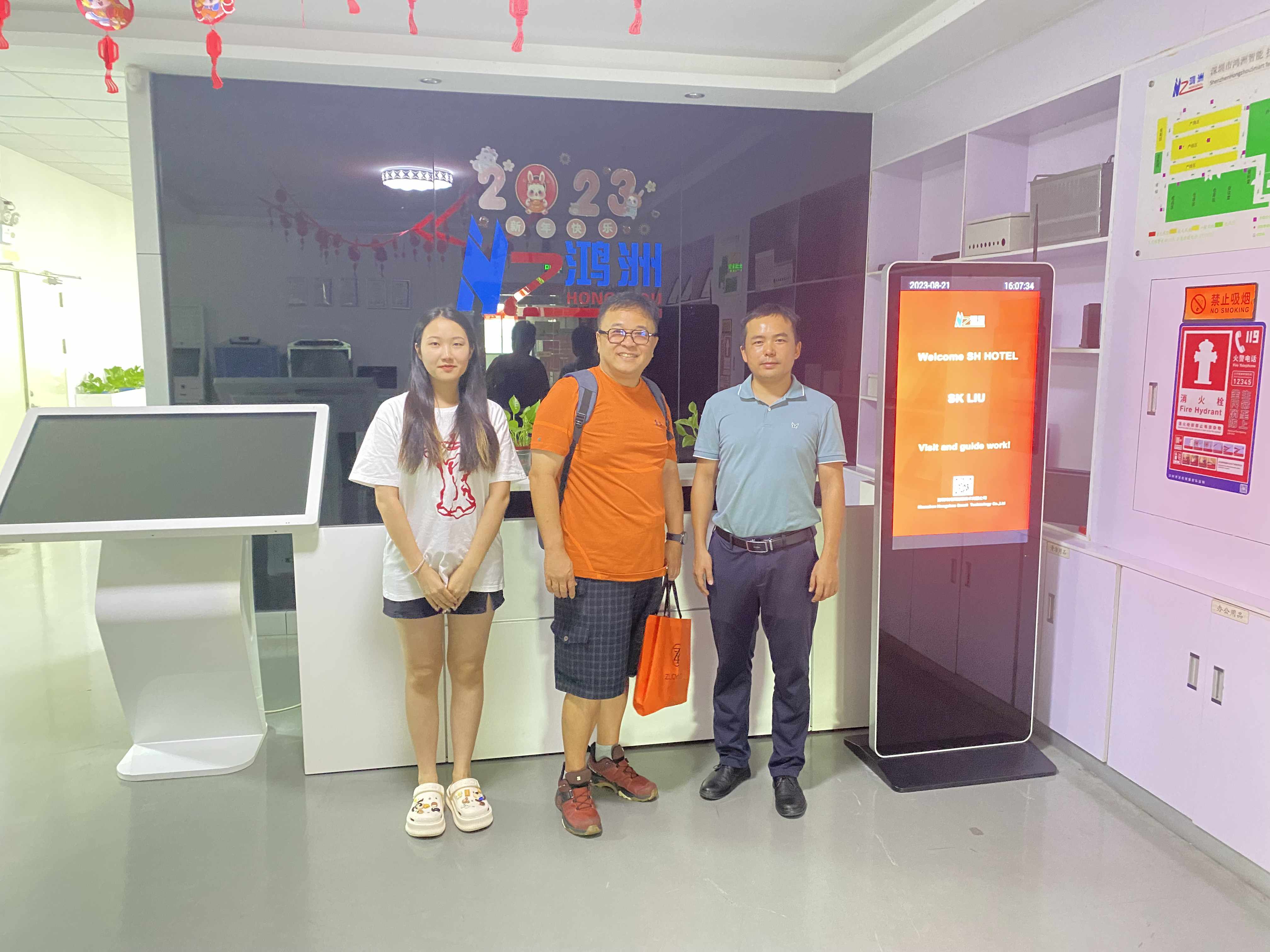Welcome malaysia client to visit hongzhou hongzhou smart tech co ltd