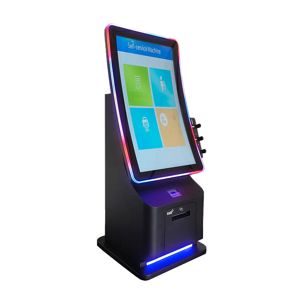 Desktop Self Ordering Kiosk with 21.5 Inch Curved Touchscreen