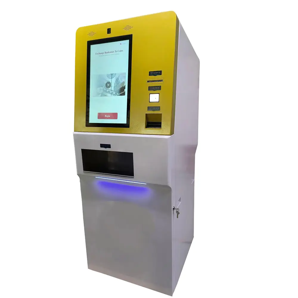 Cash for Coin Rolls Currency Exchange Machine