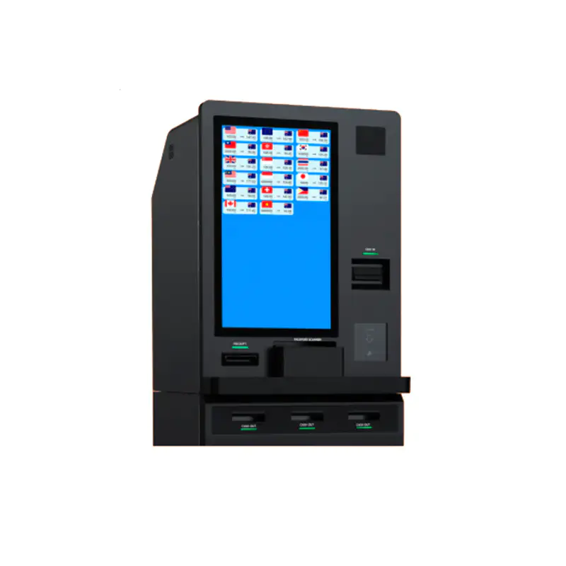 ATM kiosk foreign currency exchange machine
